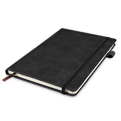 Notizbuch A5 liniert PU Leder Hardcover-Tagebuch 200 Seiten 80G Dowling-Papie...