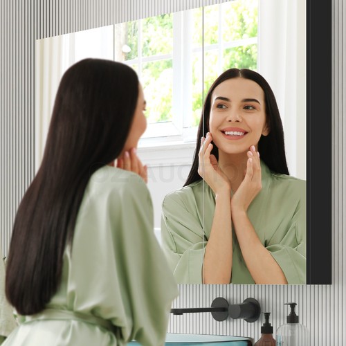 Bathroom Wall Mirror Cabinet Medicine Shaving Makeup Storage Shevles Cupboard - Picture 6 of 12