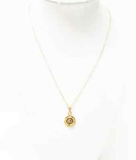 Gold Plated Rose Pendant Necklace
