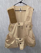 Bob Allen Mens Beige Multi Pocket Working Vest Size L USA Made