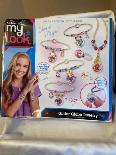 Cra-Z-Art- My Look Glitter Globe Jewerly Kit Box Damage,bag Still Sealed - Picture 5 of 6