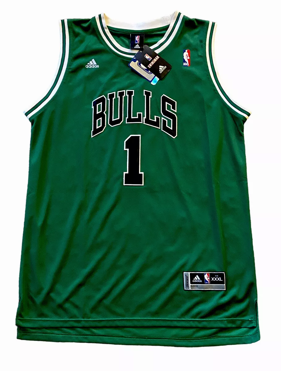 DERRICK ROSE CHICAGO BULLS THROWBACK JERSEY ST. PATRICK'S DAY - Prime Reps