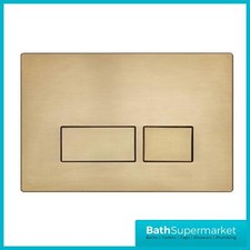 Brushed Brass Mechanical Flush Plate For Wall Hung Toilet Pneumatic Cisterns 