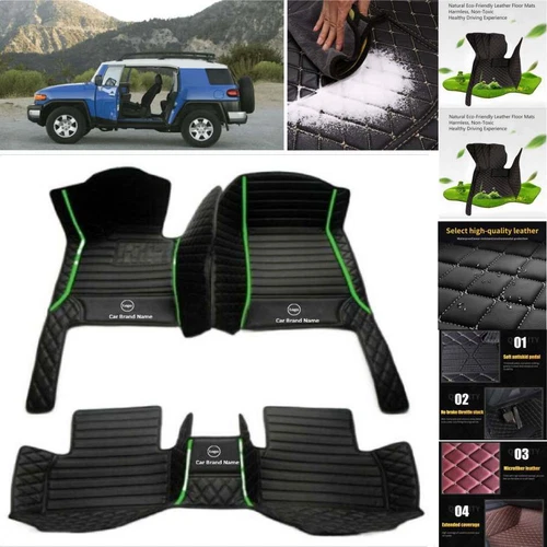 For Toyota FJ Cruiser 2007-2013 Car Floor Mats Liners Custom Handmade Waterproof - Imagen 6 de 35