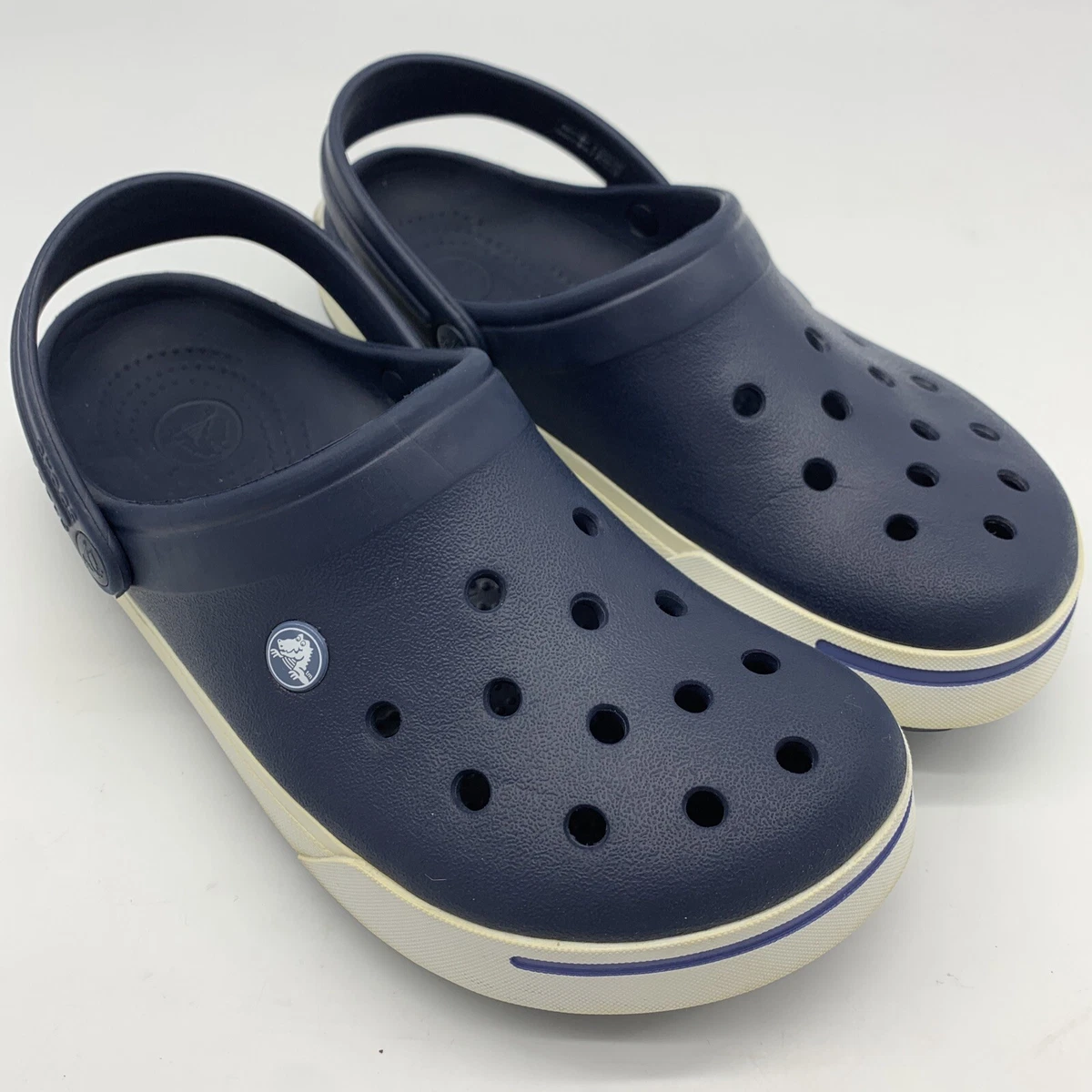 Navy blue shop crocs