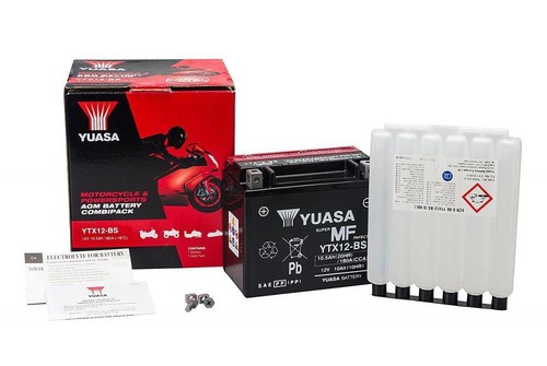 YTX12-BS BATTERIA PIAGGIO YUASA 12V 10AH KAWASAKI ZX600F ZX-6R Ninja 600 1998- 5