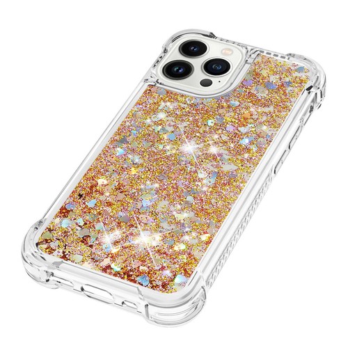 Quicksand Dazzling Gold Loves Case Shockproof Bling Cover Back For Various Phone - Picture 5 of 8