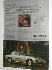 1980 MAZDA RX-7 advertisement, Mazda RX 7 GS