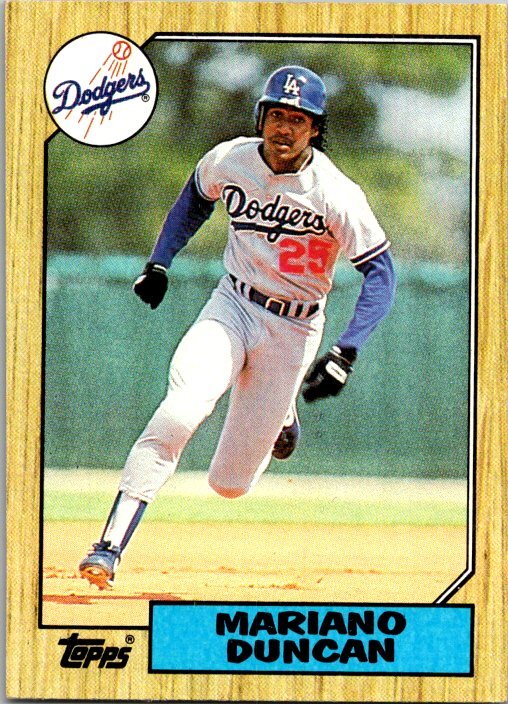 1987 Topps #199 Mariano Duncan | eBay