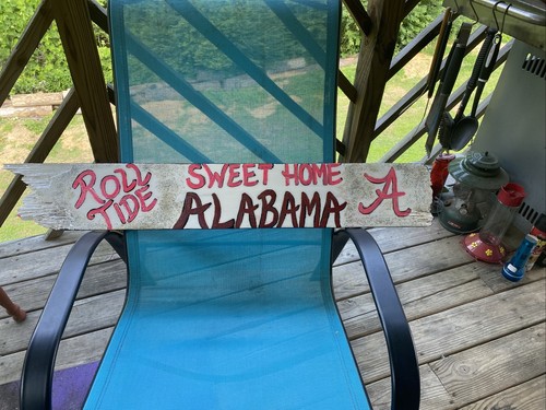 Alabama Sign - Rustic Hand Painted Wood Sign - Sweet Home Alabama Roll Tide - Picture 12 of 12
