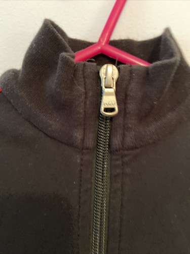 Polo Ralph Lauren Black Red White Boys Sz 5 Front Zip Sweat Shirt Pony Pockets - Picture 3 of 10