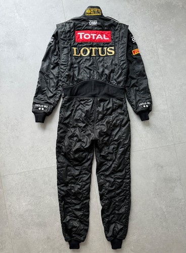 Men's OMP Racing Suit RARE F1 Lotus Pirelli Renault Size 52 ~M made in ITALY - Picture 13 of 16