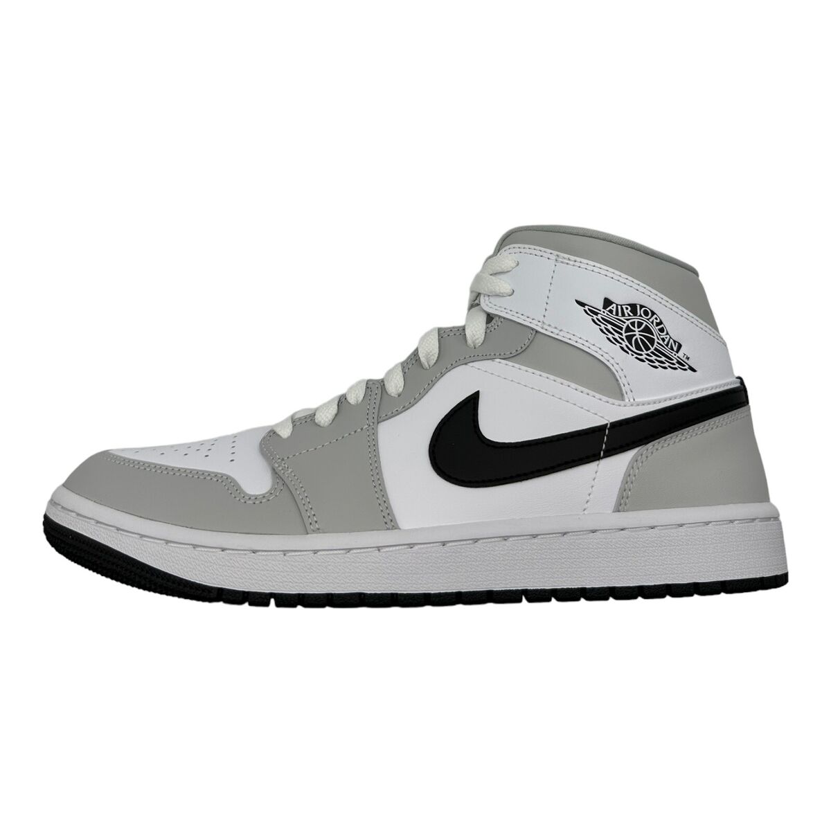 Nike Air Jordan 1 Mid Light Smoke Grey Fog White BQ6472-015 Nike Air Jordan 1 Mid Light Smoke Grey Fog White BQ6472-015