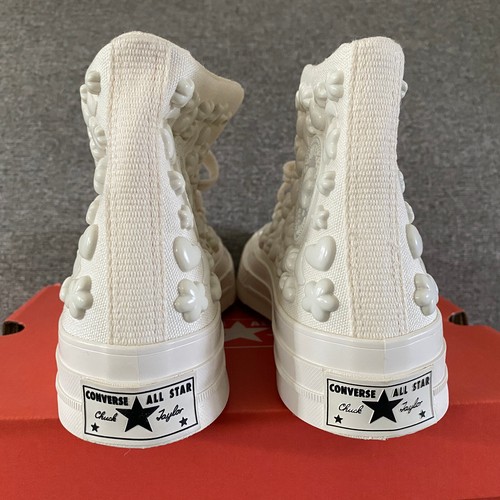 Converse Y2Slay Chuck Taylor All Star White High Top Star Heart Moon Flower - Picture 6 of 16