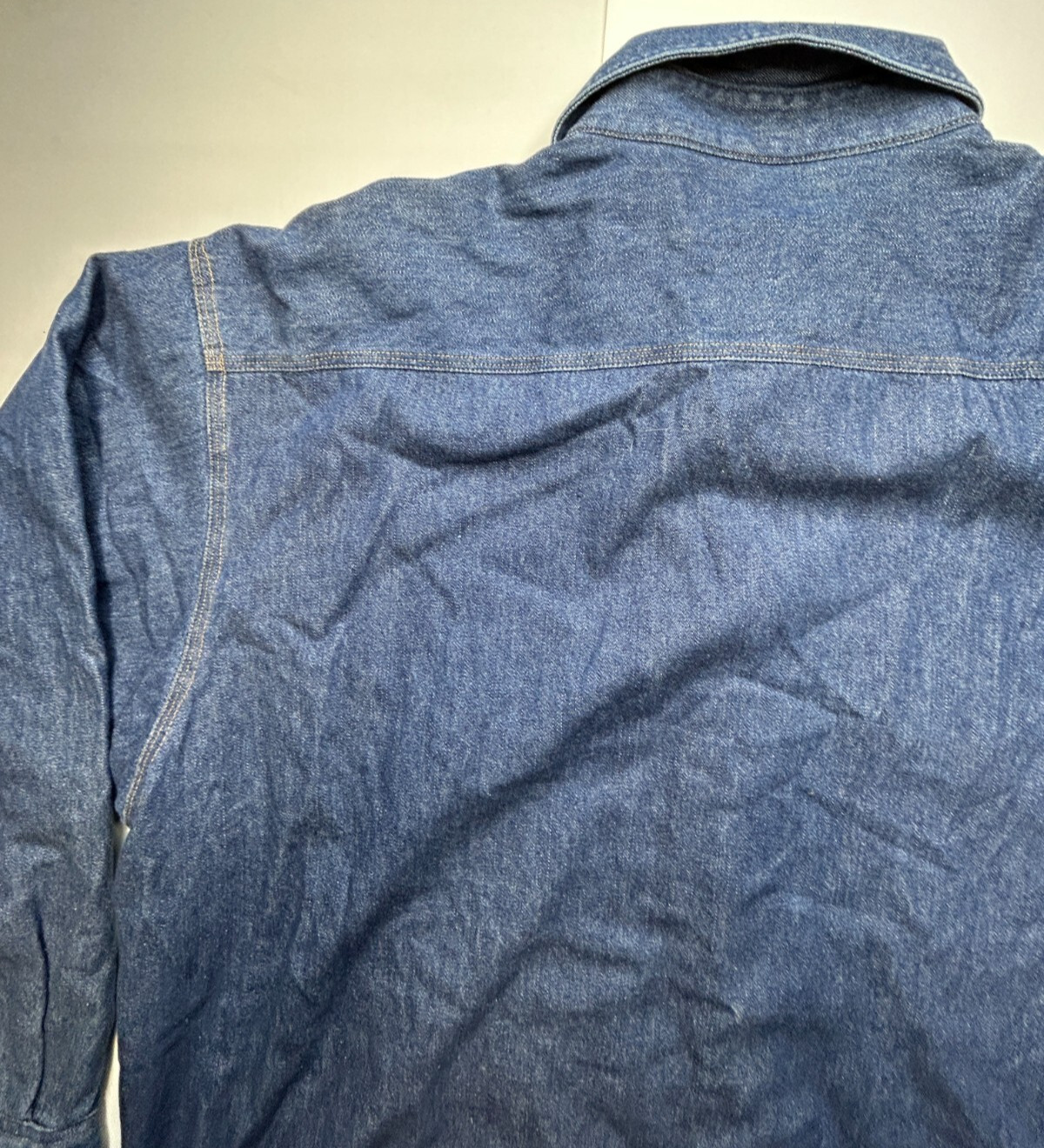 NWT Carhartt Denim Shirt JAC Fleece Lined Size X Large Regular 100% Cotton NWT