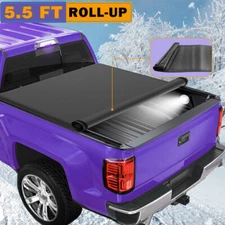 Kit 5.5FT Soft Roll-Up Truck Bed Tonneau Cover For 07-13 Toyota Tundra 5'5''