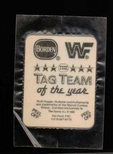 1988 Borden WWF Tag Team HULK HOGAN Sealed - Bild 2 von 2