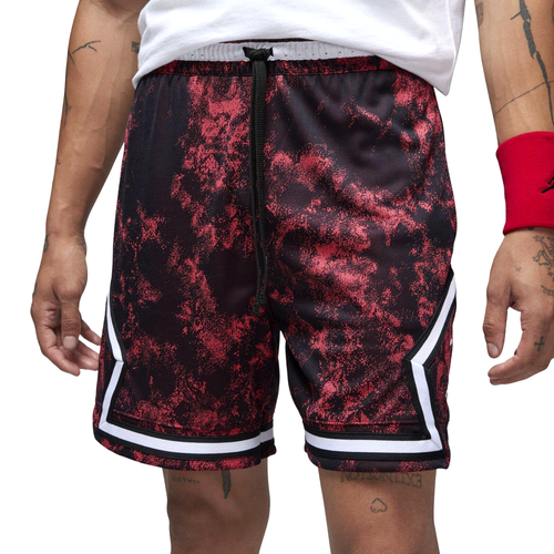JORDAN Sport AOP Diamond Shorts sz XL X-Large Red Black Standard Fit