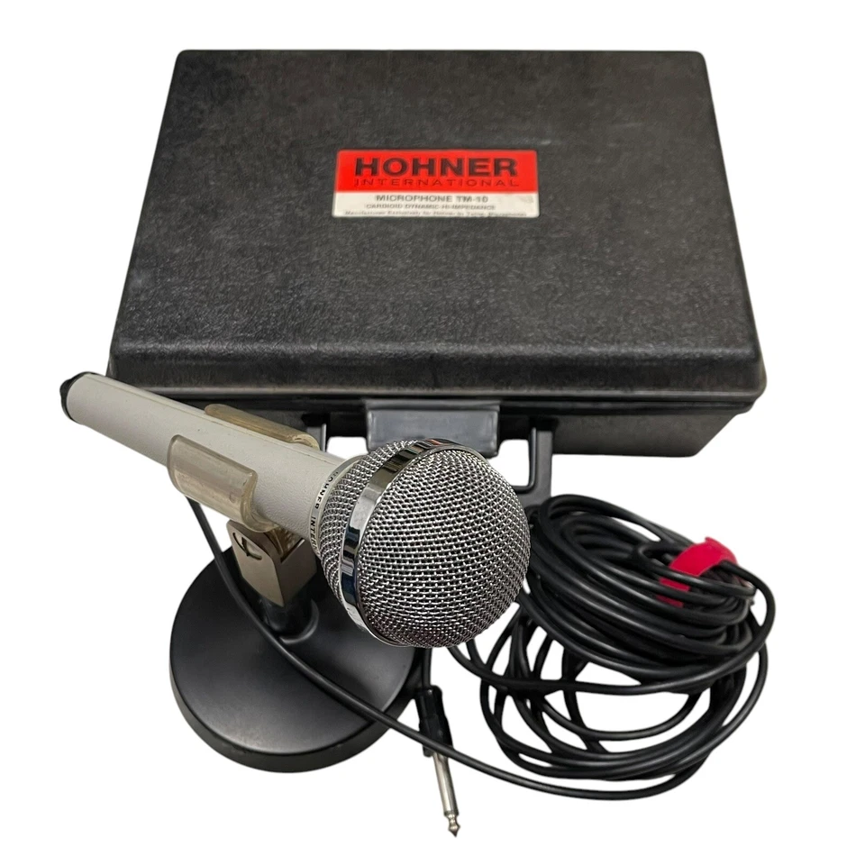 Vintage HOHNER dynamisches Nierenmikrofon TM-10 ungetestet für Teile oder Reparatur