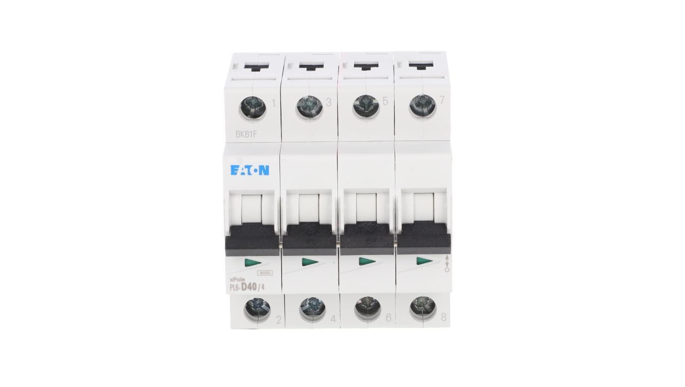 Circuit breaker 4P D 40A 6kA AC PL6-D40/4 166551 /T2UK