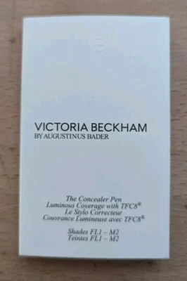 Victoria Beckham Beauty The Concealer Pen With TFC8 Sample Card Shades FL1-M2