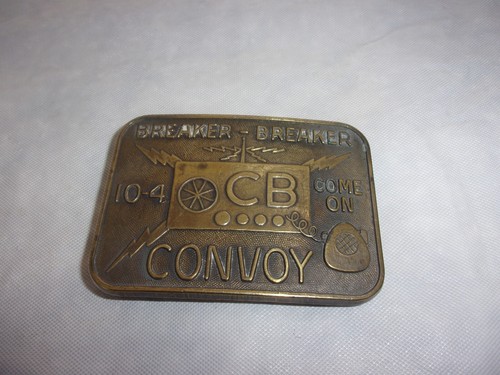 Breaker Breaker CB Convoy 10-4 Come On Belt Buckle vintage CB1 - Picture 8 of 8