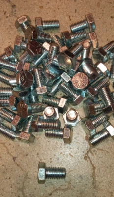 PFC 1/2"-13 X 7/8" Zinc Plated Grade 5 Hex Head Bolts / Cap Screws Quantity of 50