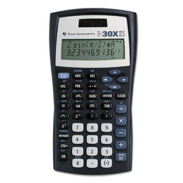 Texas Instruments TI 30XIIS Scientific Calculator box open E