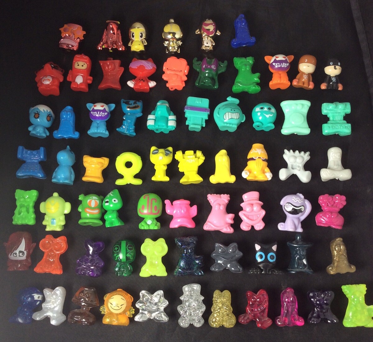 Lot of 67 Gogos Crazy Bones Figures Used Mixed Rares Vintage
