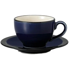 Ale-Net Coffee Cup, 9.3 X 6.3 Cm, 230Cc, Black Rust Round Coffee Cup And Saucer_