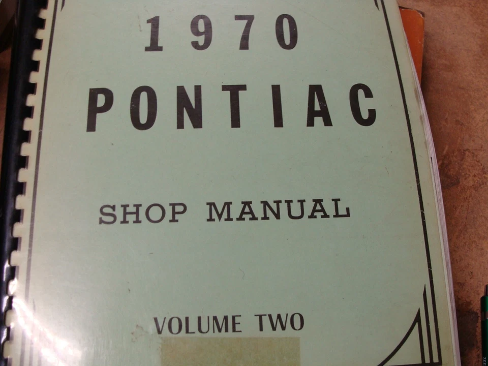1970 庞蒂亚克工厂服务手册卷 1/2 GTO Grand Prix Firebird TA — 第 2/4 张图片