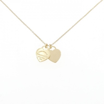 【Sentiments】NO.275 NECKLACE Tiffany & Co. Return to Tiffany Heart Tag Double Heart