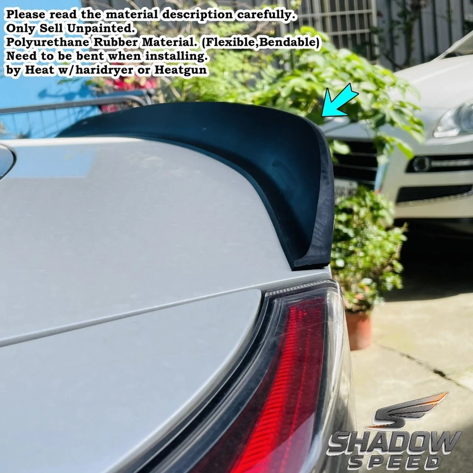 Shadow 240S Rear Duckbill Trunk Spoiler Wing Fits 2000~2005 Dodge SRT-4 Sedan - Изображение 2 из 4