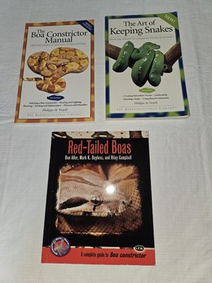 Lot Of 3 Snake Care Books Please Refer To The Pictures For The Names