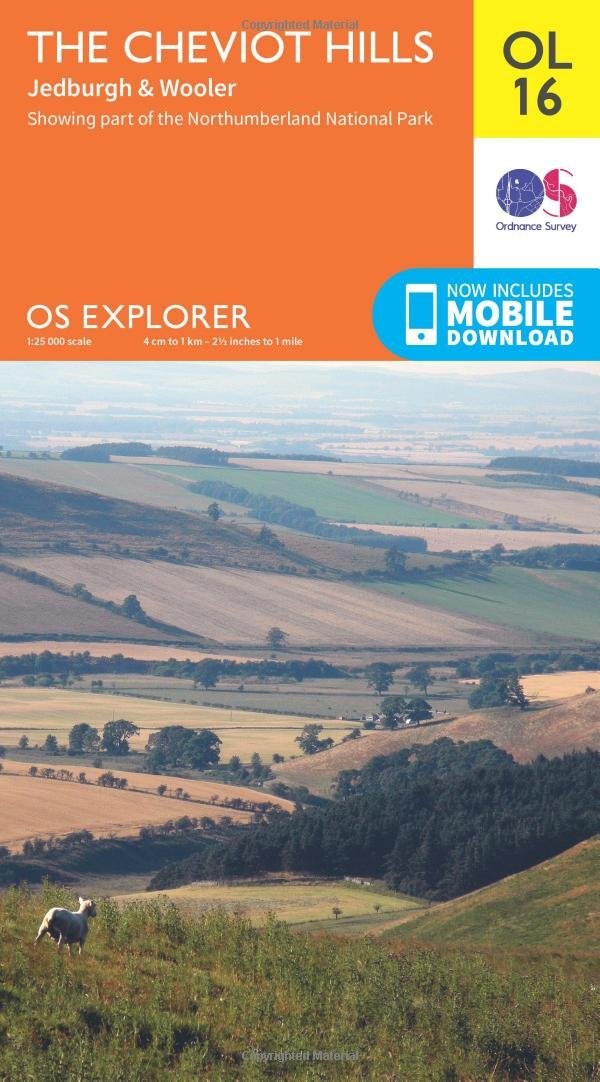 The Cheviot Hills Map | Jedburgh & Wooler | Ordnance Survey | OS Explorer Map OL16 | England | Walks | Hiking | Maps | Adventure - Image 6