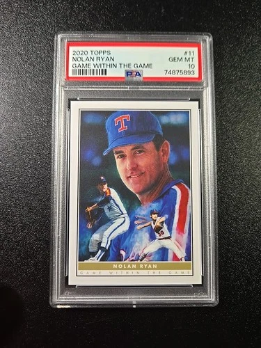 PSA 10 Nolan Ryan Rangers Astros Angels Topps Game Within the Game 2021 MLB Card