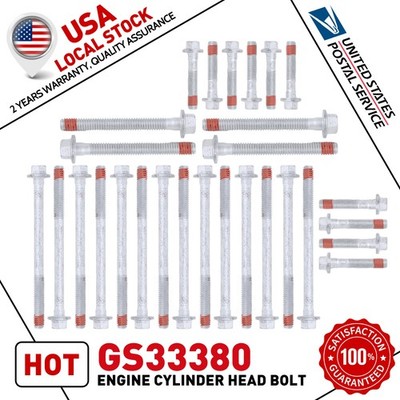 Head Full Gasket Set w/ Cylinder Bolts For Chevy Silverado GMC Sierra 5.3L 4.8L