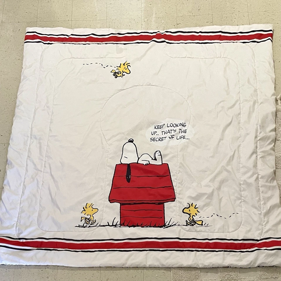 Edredón y fundas de almohada reversibles Peanuts Snoopy 3 piezas tamaño queen Foto 3 de 4