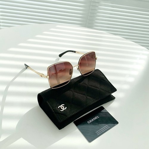NEW IN BOX! AUTHENTIC CHANEL SQUARE SUNGLASSES CH4288Q in BROWN (58-16-140) - Picture 4 of 9