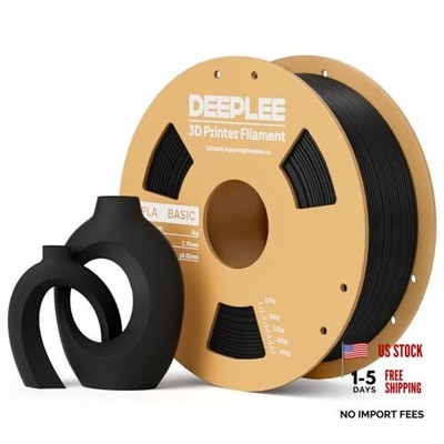  PLA Basic 1.75mm 3D Printer Filament, 3D Printing Filament with 1*black