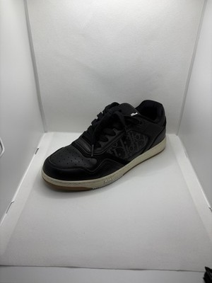 Dior B27 Low-Top Sneaker Black Calfskin Beige/Black Oblique Size 39