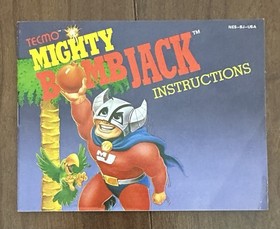 Mighty Bomb Jack Nintendo NES Aut&eacute;ntico 1987 Con Manual y Funda