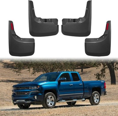4 Pack Truck Mud Flaps for Chevy Silverado 1500 2019-2022 Front & Rear