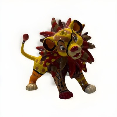 Disney Britto Simba Mini Figure Figurine 4049380 Lion King Enesco For Display
