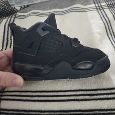 *Nuevo* [talla 4c TD] Nike Jordan 4 Retro OG Black Cat 2025 Niño pequeño IB4387-010