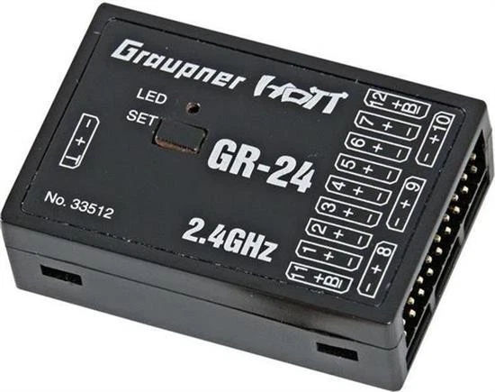 Graupner GR-24 2,4GHZ HOTT 12Kanal EMPFÄNGER / 33512 - Bild 3 von 3