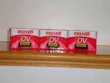 Maxell Mini DV ME 60 Minute DVM60SE Blank Cassette Sealed Lot of 3 NEW