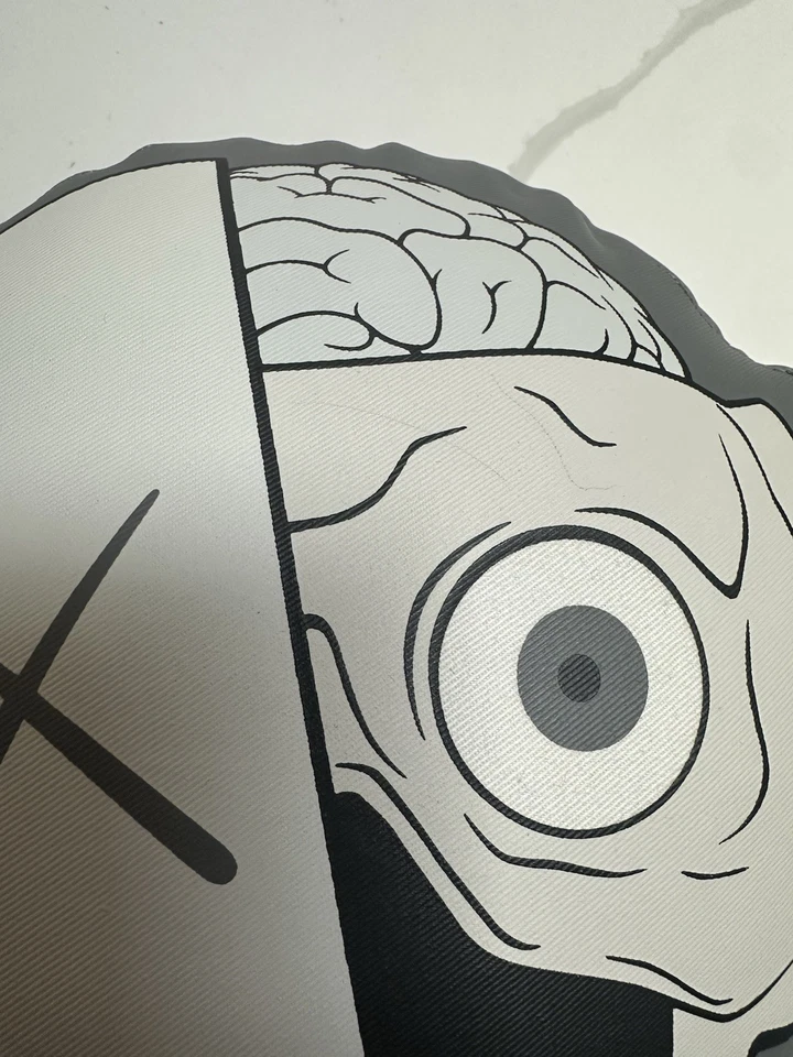 ALMOHADA COJÍN COMPAÑERO DISECCIONADO FALSO ORIGINAL KAWS GRIS Foto 3 de 4