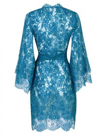 Agent Provocateur MIRABELLA Kimono S/2 NWT Green & Turq Orig. $3395 RARE! [U1]