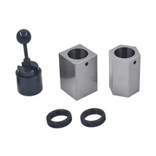 TINVHY 5C-CB 5C Collet Block Set, Collet Blocks for Milling Machine-Hex Collet